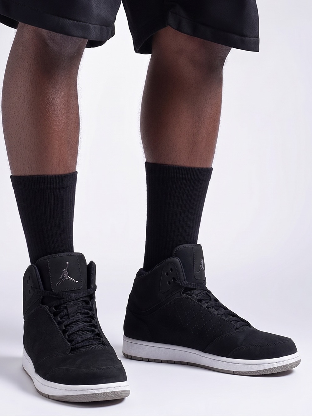 Jordan Academy Triple Black High Top Shoes Men 11.5 881434-001 - "23" Heels